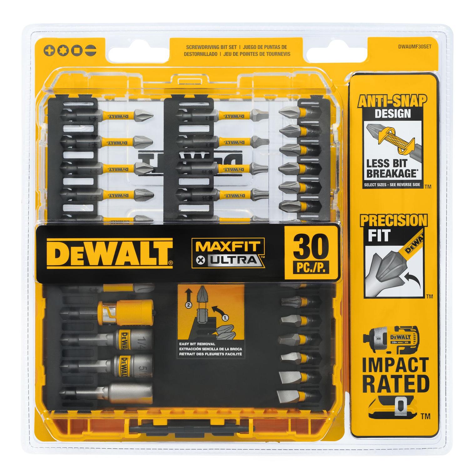 Set Puntas MAXFIT - ULTRA 30 Pzas - DeWALT - Herram.cl