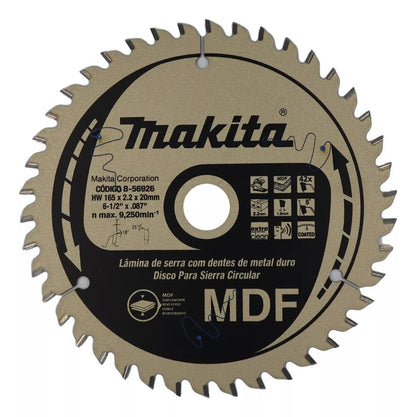 DISCO DE SIERRA (HI - ATB) 6 1/2'' EJE 20mm PARA SP600D MDF - Herram.cl