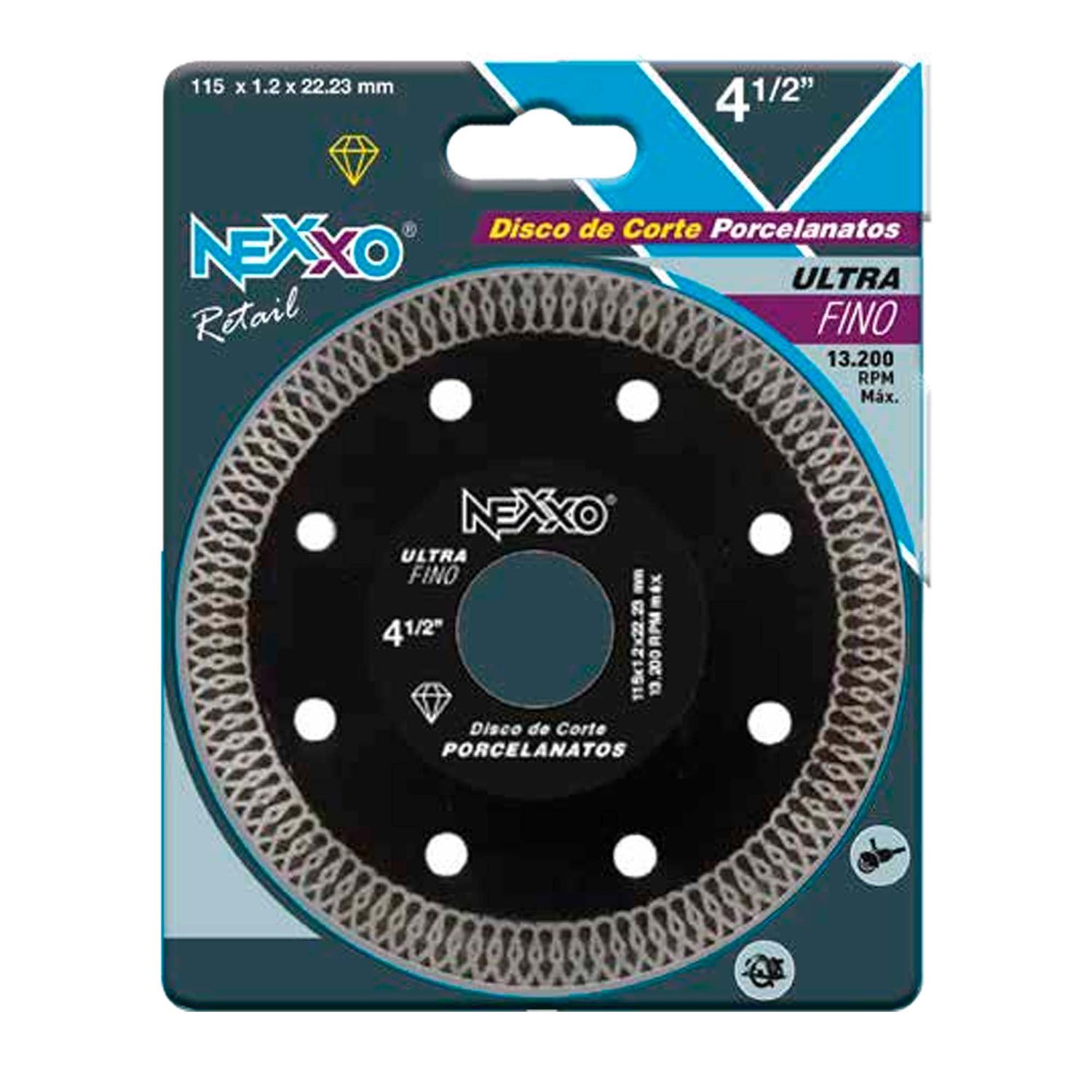Disco Diamantado Fino para porcelanato 4 - 1/2'' - Nexxo - Herram.cl