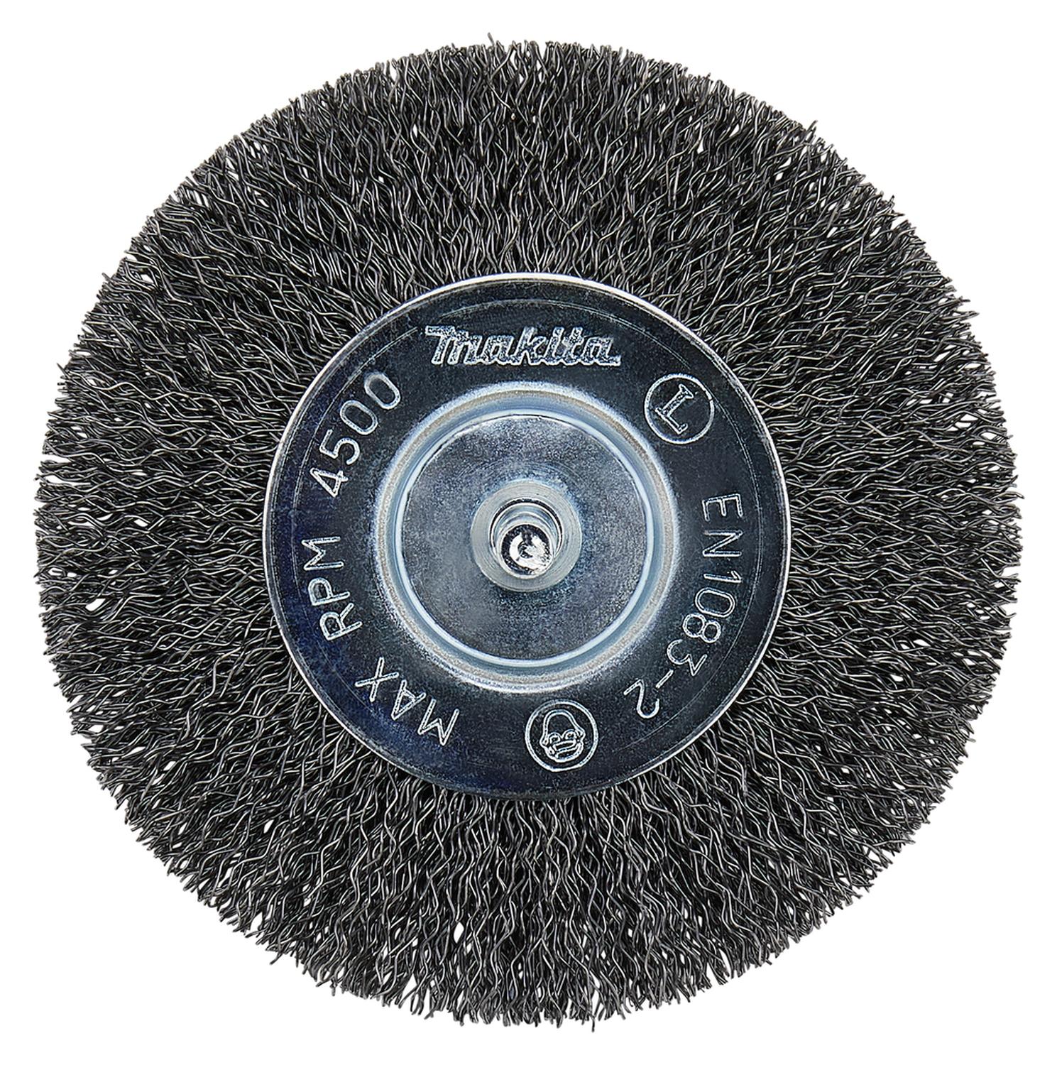Grata Circular Acero Ondulado 100mm (4'') Toma 1/4'' - Makita - Herram.cl