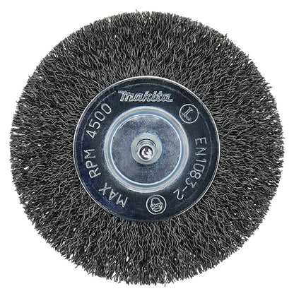 Grata Circular Acero Ondulado 100mm (4'') Toma 1/4'' - Makita - Herram.cl