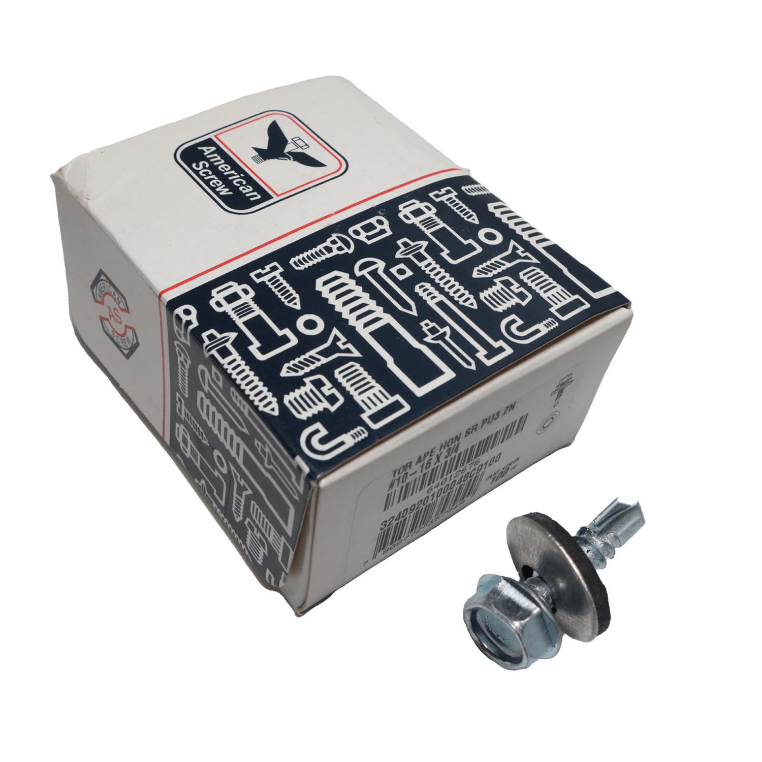 Tornillo Autoperforante10 - 16x3/4'' 100uds. American ScreW - Herram.cl
