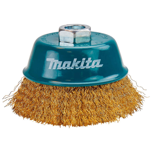 Grata Copa Latón Rizado 4'' (100x0,3mm) / M14 - Makita - Herram.cl