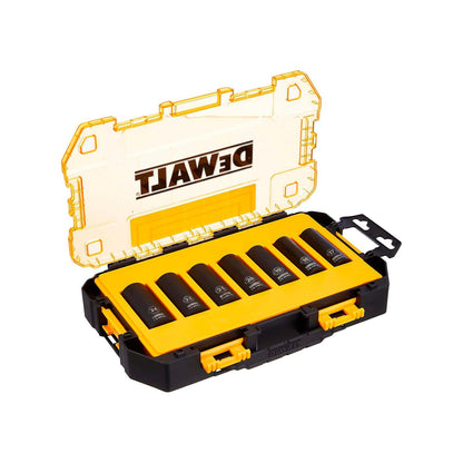 Set de Dados de Impacto Profundo 1/2'' Métrico / 7 Pzas - DeWALT - Herram.cl