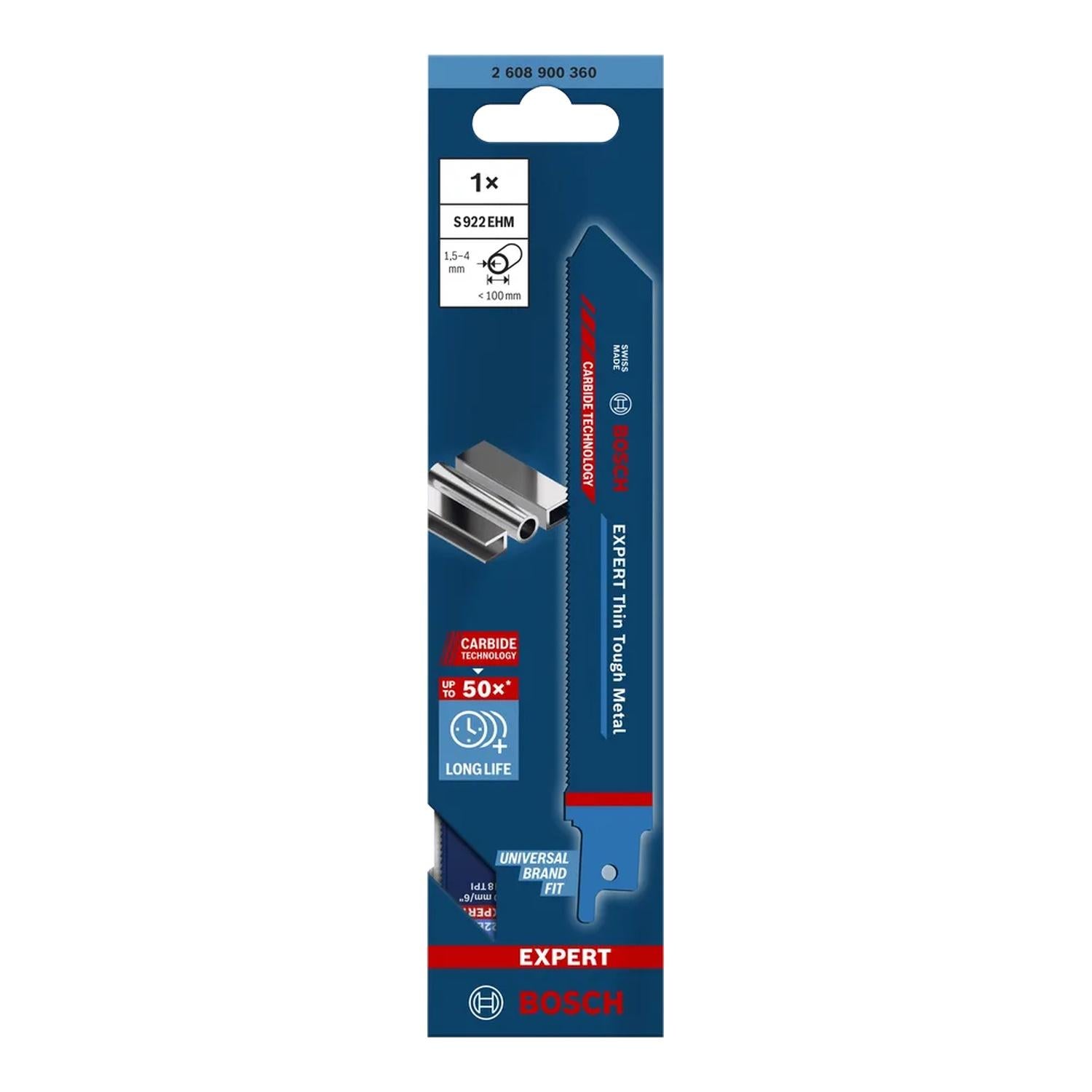 Hoja de Sierra Sable EXPERT Thin Tough Metal 150mm - Bosch - Herram.cl