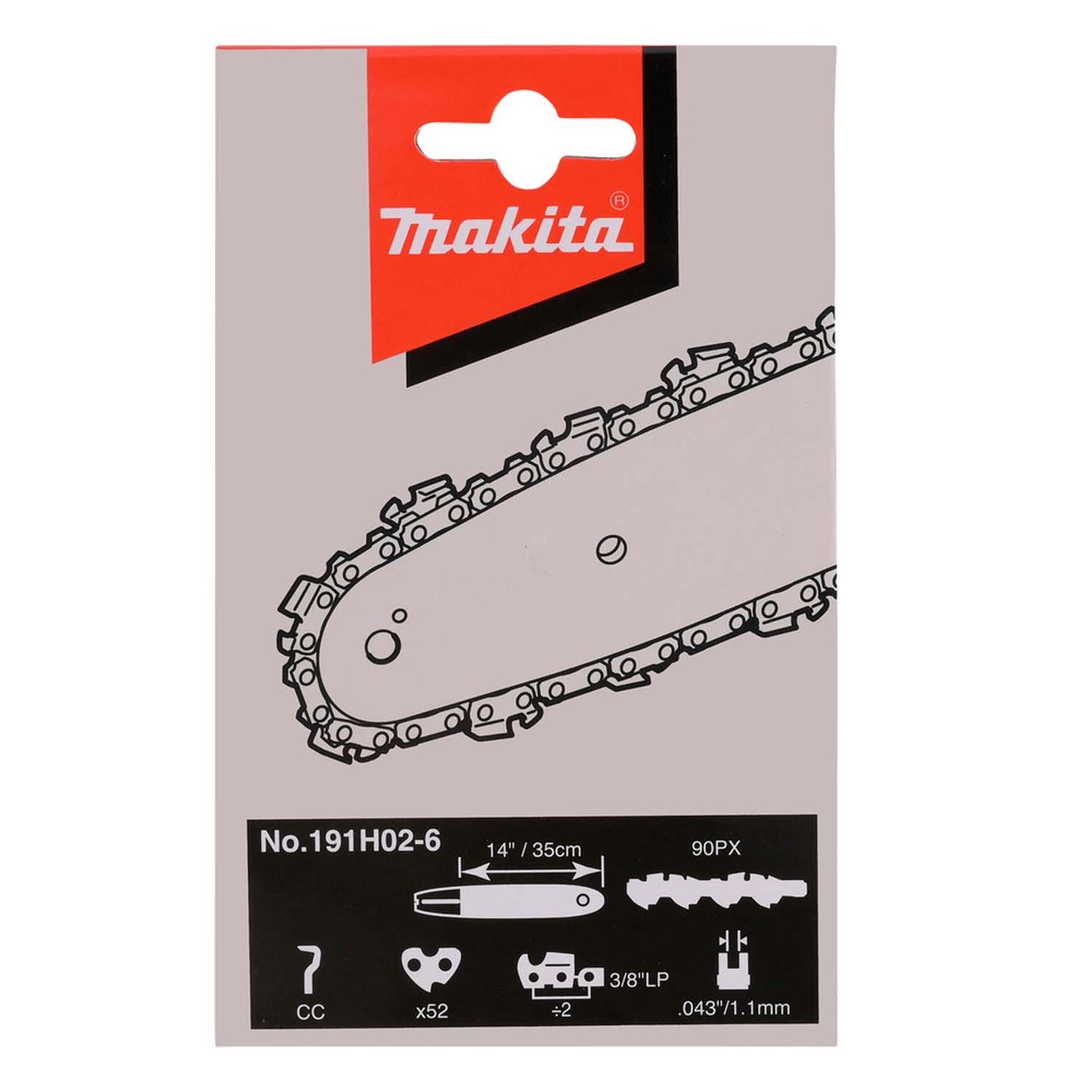 Cadena 14 - 35 Lp 1,1mm 52 Eslabones 90px Makita 196741 - 5 - Herram.cl