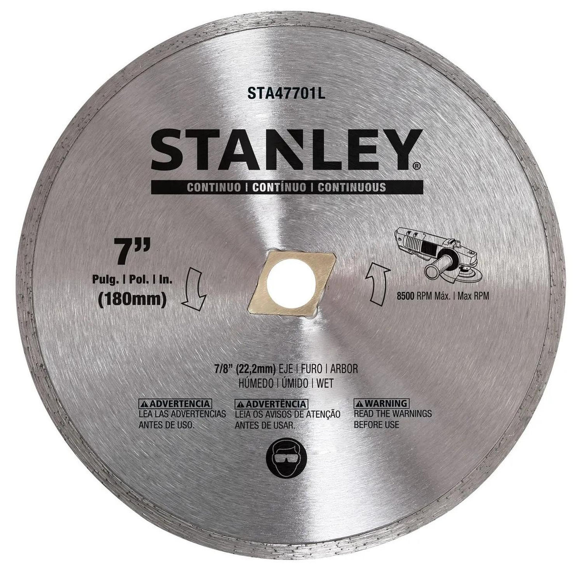 Disco Diamantado Continuo Ø 7'x7/8'' - Stanley - Herram.cl