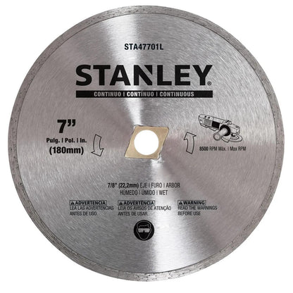 Disco Diamantado Continuo Ø 7'x7/8'' - Stanley - Herram.cl