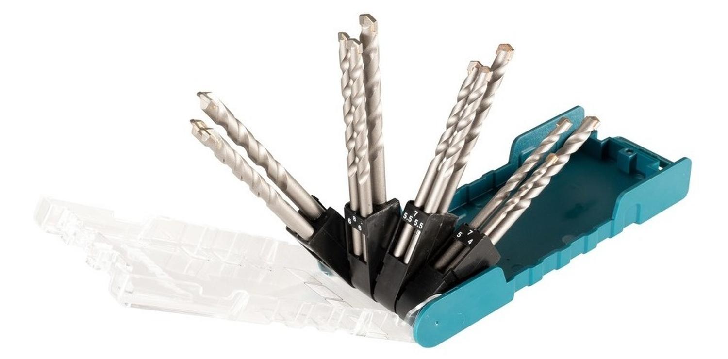 Set Brocas para Concreto TCT (4 - 8mm) 12 Pzas - Makita - Herram.cl