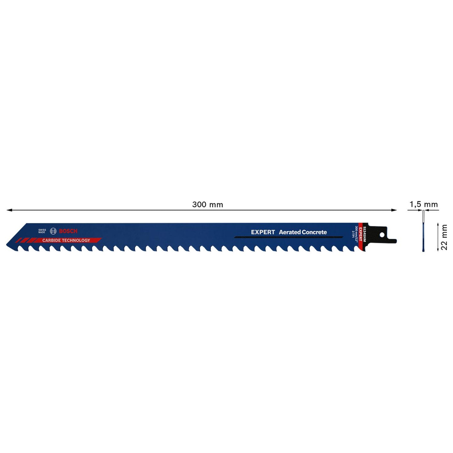 Hoja de Sierra Sable Aerated Concrete 300mm - Bosch - Herram.cl