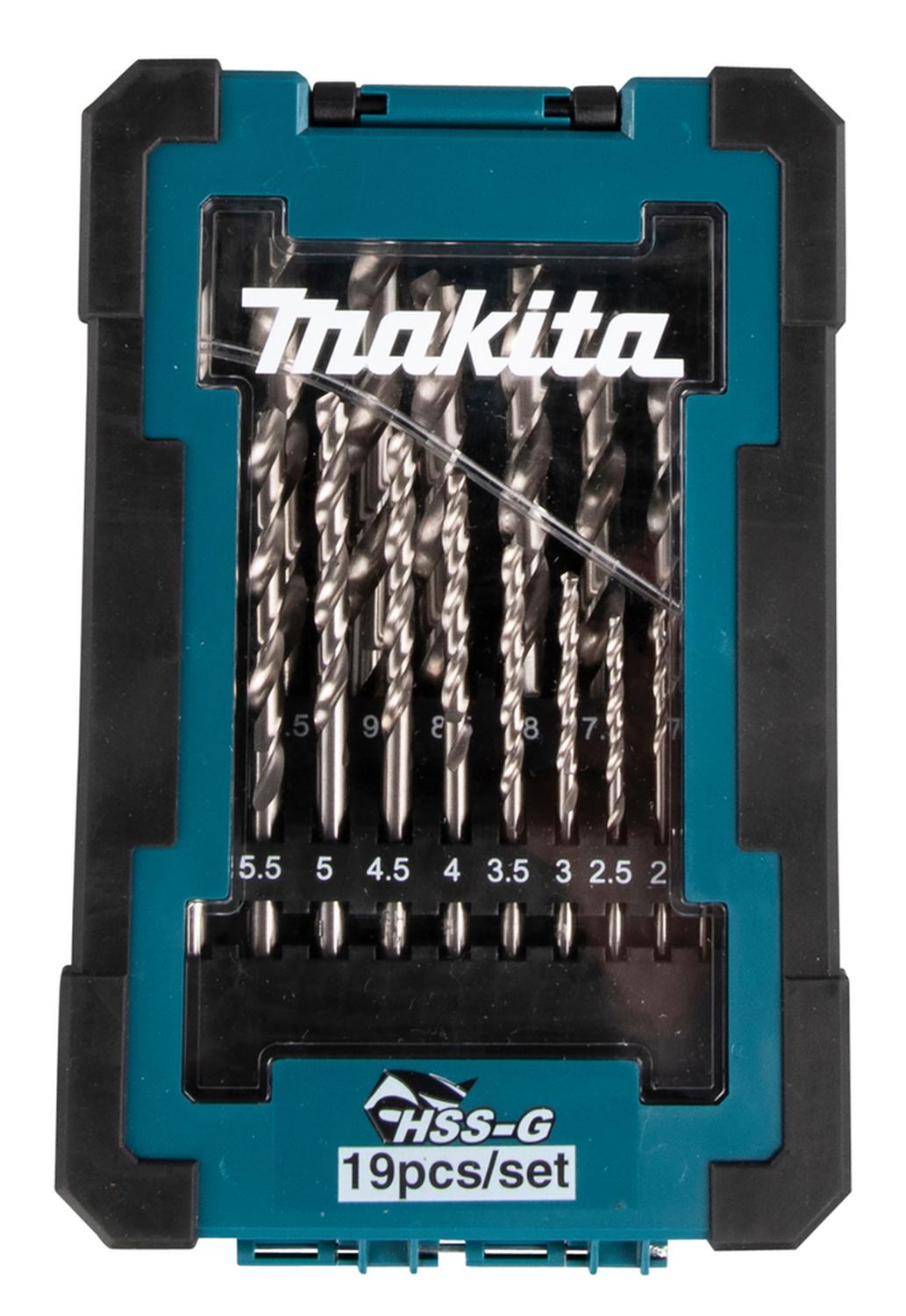 Set Brocas Para Metal HSS - G (1 - 10mm) 19 Pzas - Makita - Herram.cl