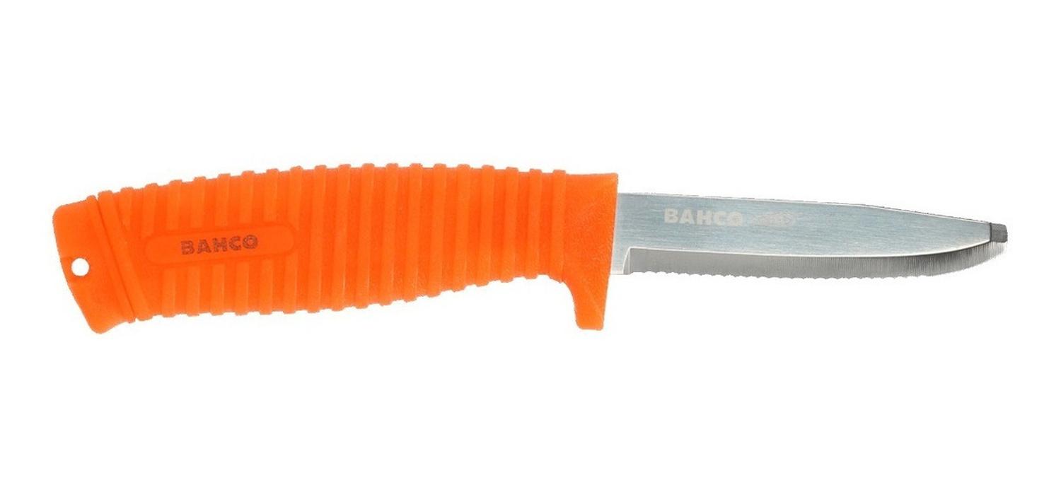 Cuchillo De Rescate Flotante Con Mango Fluorescente Bahco - Herram.cl