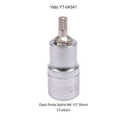 Dado Punta Spline M6 1/2'' 55mm Yato YT-04341 - Herram.cl