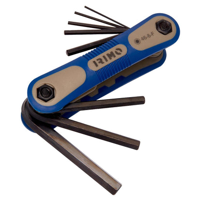 Juego de llaves tipo allen pavonadas Hex 8 Pzas - Irimo - Herram.cl