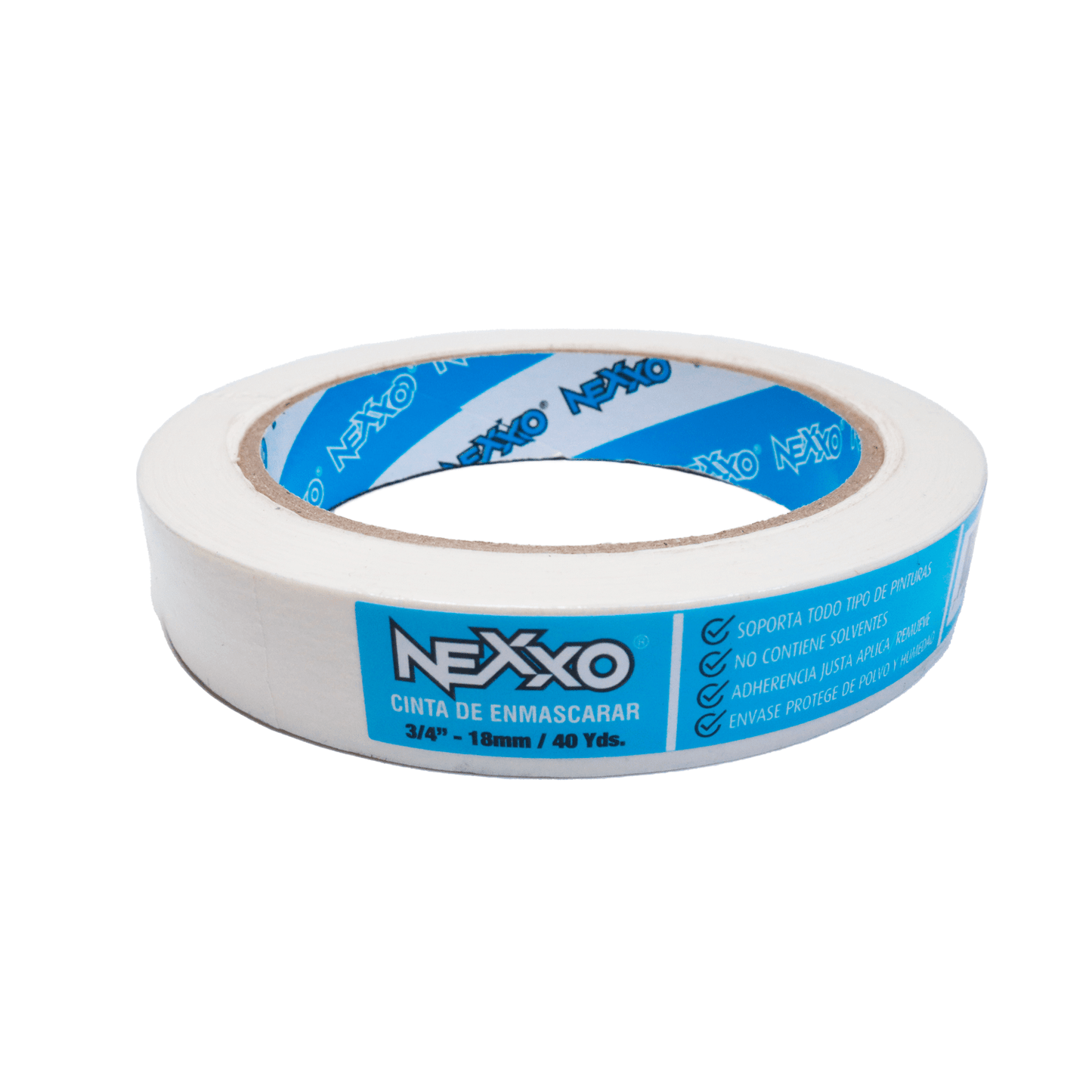 Cinta de Enmascarar 18mm x 38,4m - Nexxo - Herram.cl