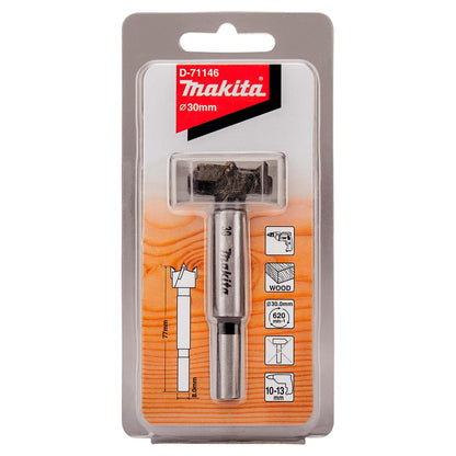 Broca Bisagra 30x77mm (Forstner) - Makita - Herram.cl