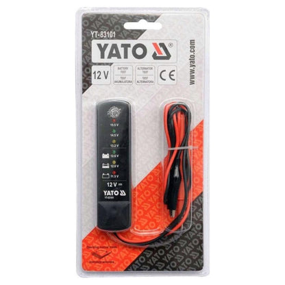 Comprobador de Batería 12V Yato YT-83101 Test LED Carga - Herram.cl